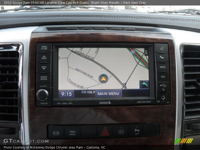 Bright Silver Metallic / Dark Slate Gray 2011 Dodge Ram 3500 HD Laramie Crew Cab 4x4 Dually