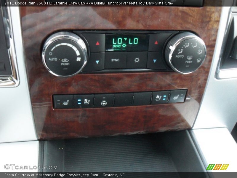Bright Silver Metallic / Dark Slate Gray 2011 Dodge Ram 3500 HD Laramie Crew Cab 4x4 Dually