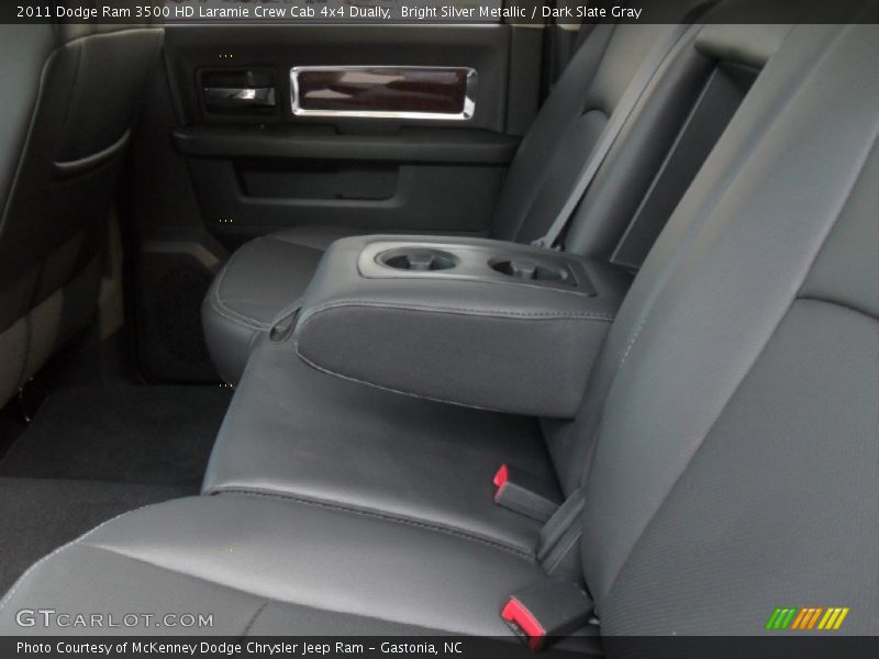 Bright Silver Metallic / Dark Slate Gray 2011 Dodge Ram 3500 HD Laramie Crew Cab 4x4 Dually