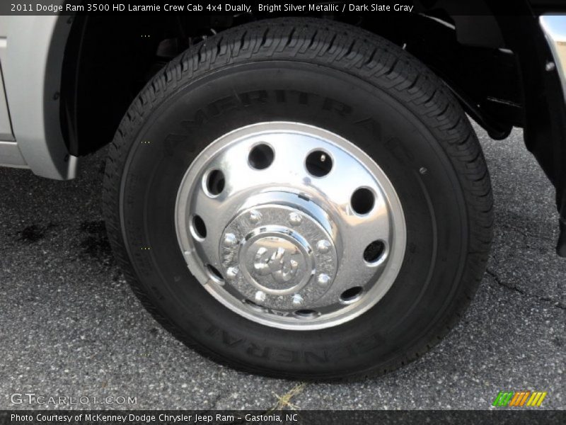 Bright Silver Metallic / Dark Slate Gray 2011 Dodge Ram 3500 HD Laramie Crew Cab 4x4 Dually