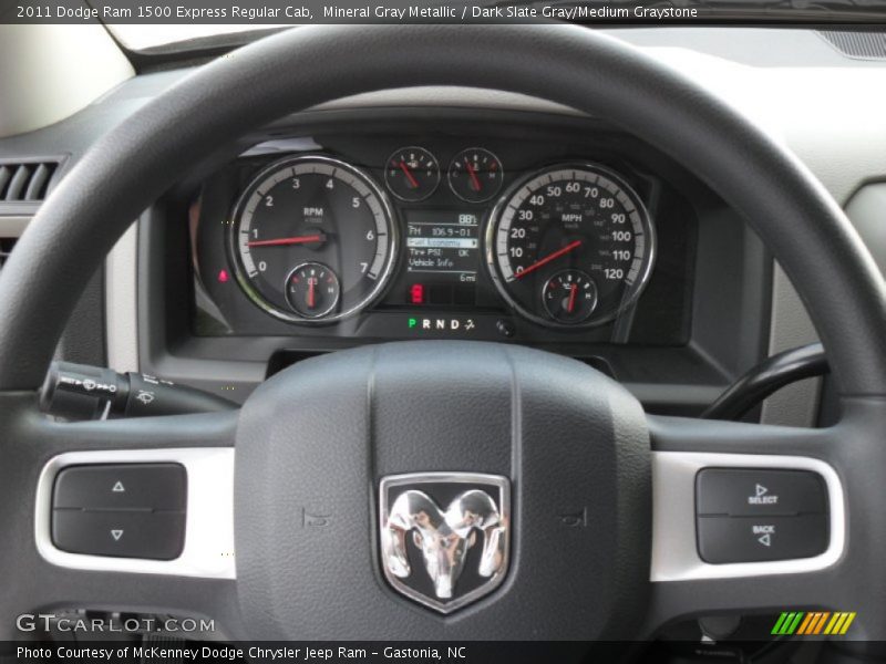 Mineral Gray Metallic / Dark Slate Gray/Medium Graystone 2011 Dodge Ram 1500 Express Regular Cab