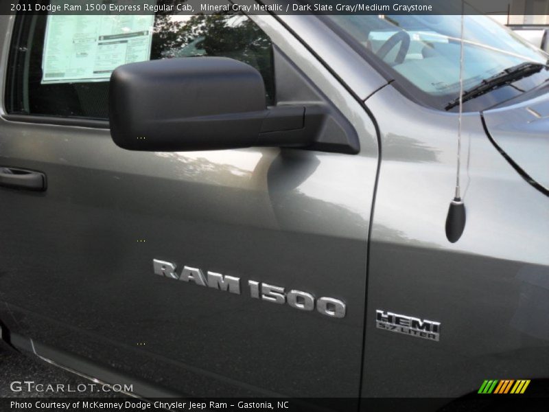 Mineral Gray Metallic / Dark Slate Gray/Medium Graystone 2011 Dodge Ram 1500 Express Regular Cab