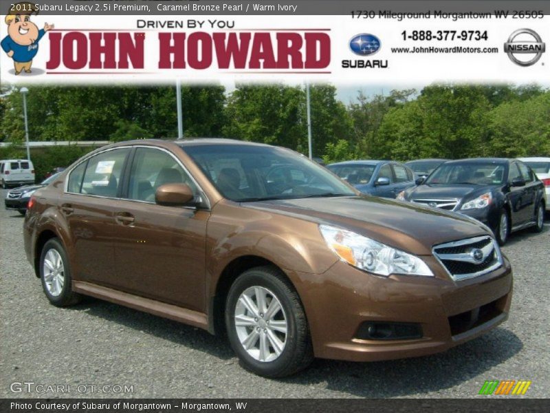 Caramel Bronze Pearl / Warm Ivory 2011 Subaru Legacy 2.5i Premium