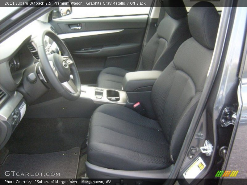 Graphite Gray Metallic / Off Black 2011 Subaru Outback 2.5i Premium Wagon