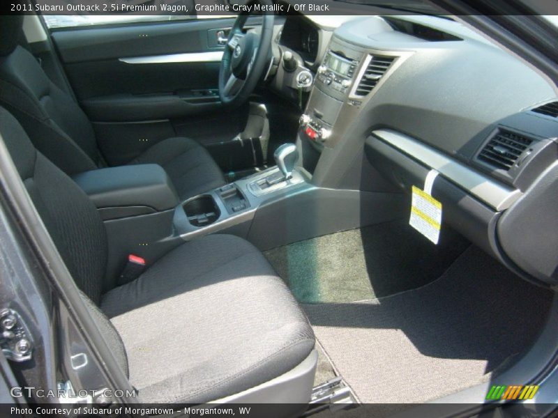 Graphite Gray Metallic / Off Black 2011 Subaru Outback 2.5i Premium Wagon