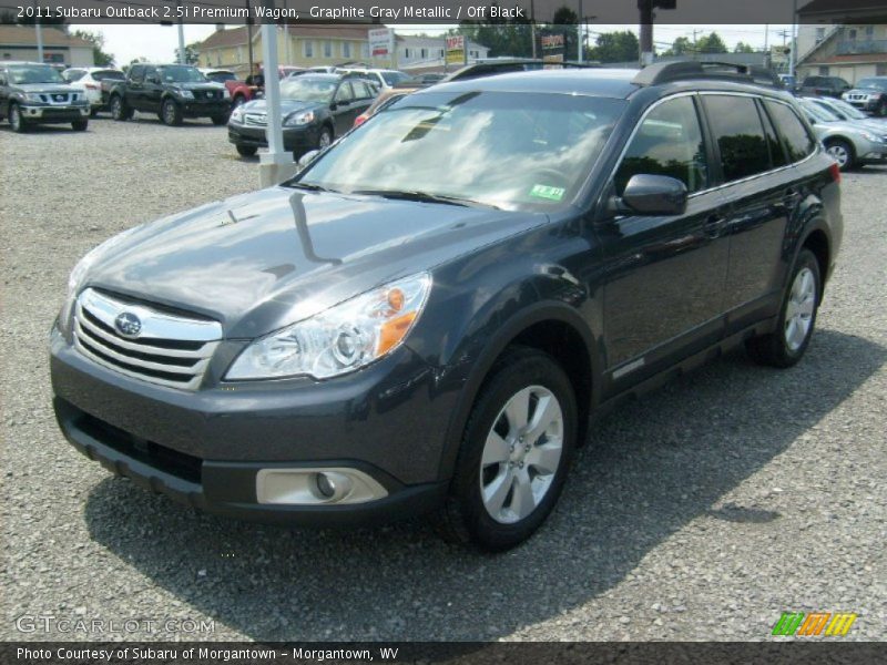 Graphite Gray Metallic / Off Black 2011 Subaru Outback 2.5i Premium Wagon