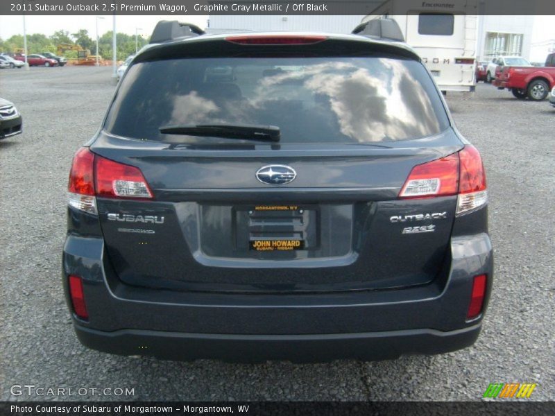 Graphite Gray Metallic / Off Black 2011 Subaru Outback 2.5i Premium Wagon