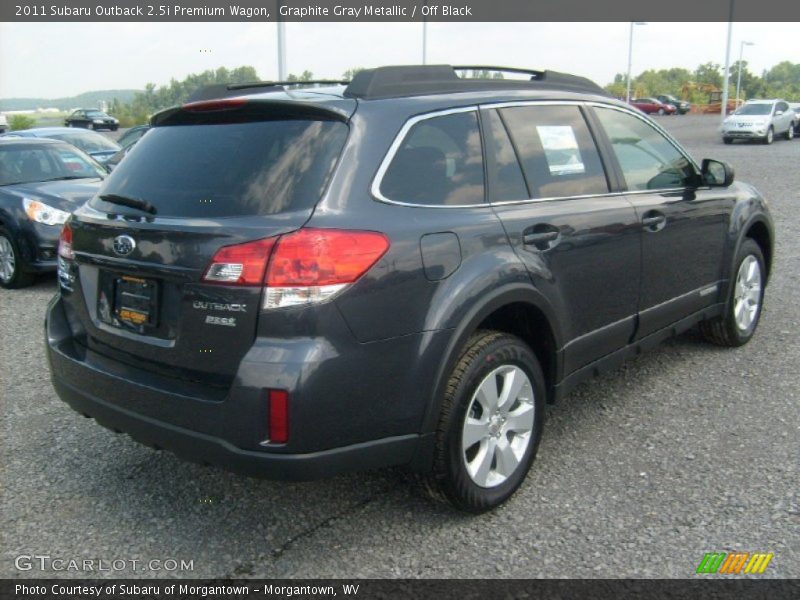 Graphite Gray Metallic / Off Black 2011 Subaru Outback 2.5i Premium Wagon