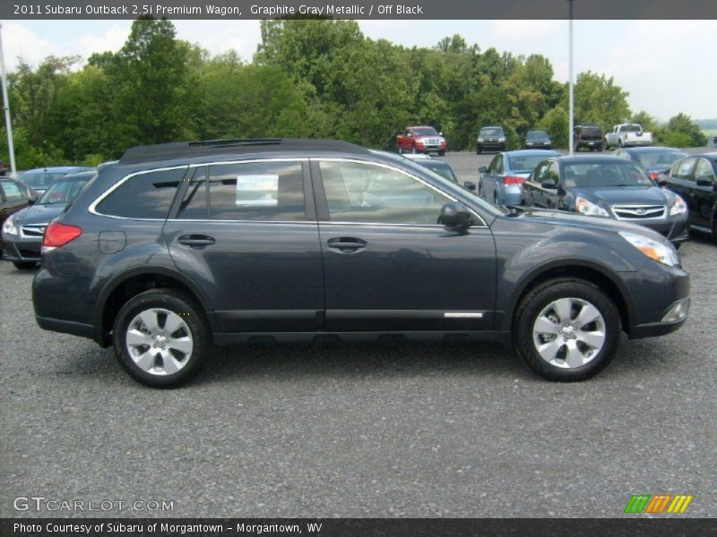 Graphite Gray Metallic / Off Black 2011 Subaru Outback 2.5i Premium Wagon