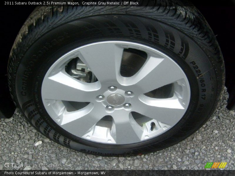 Graphite Gray Metallic / Off Black 2011 Subaru Outback 2.5i Premium Wagon