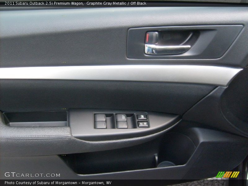 Graphite Gray Metallic / Off Black 2011 Subaru Outback 2.5i Premium Wagon