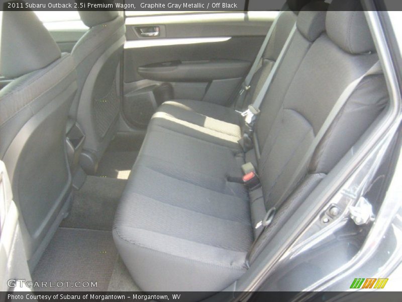 Graphite Gray Metallic / Off Black 2011 Subaru Outback 2.5i Premium Wagon
