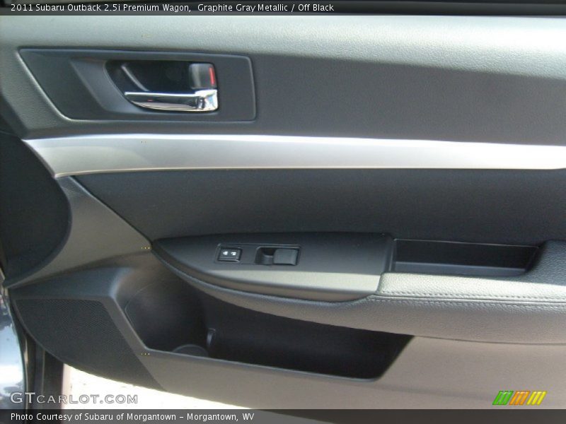 Graphite Gray Metallic / Off Black 2011 Subaru Outback 2.5i Premium Wagon