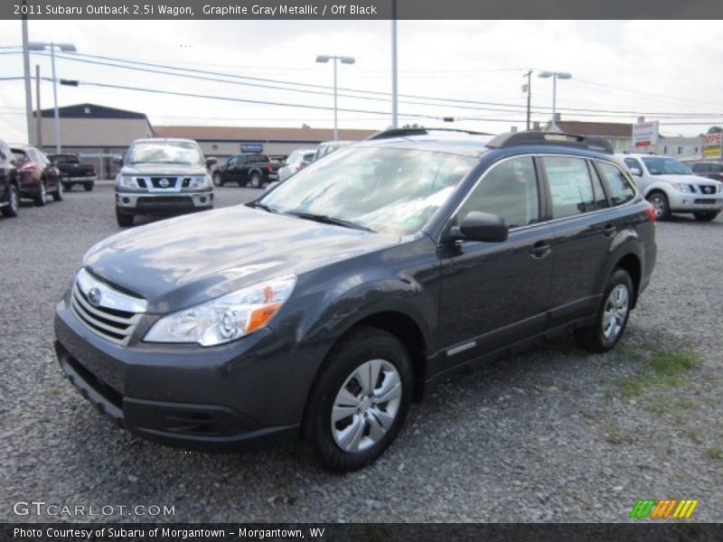 Graphite Gray Metallic / Off Black 2011 Subaru Outback 2.5i Wagon