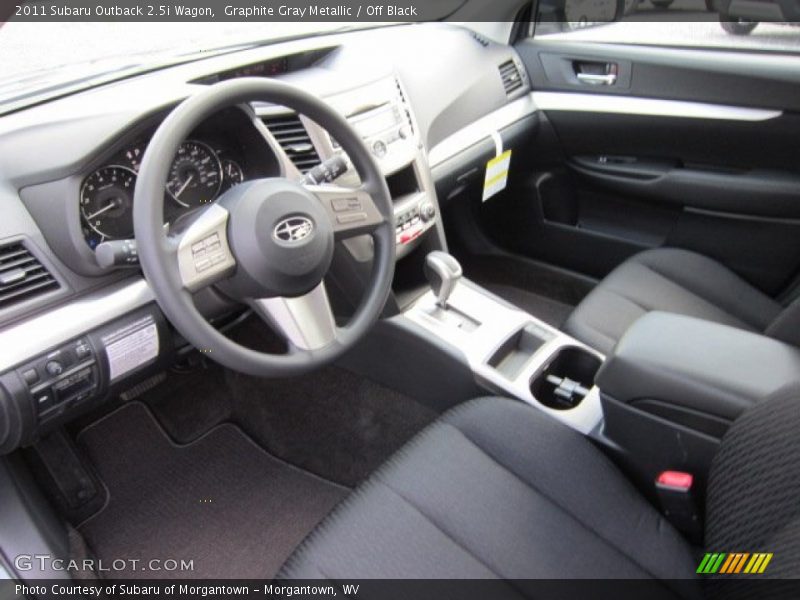  2011 Outback 2.5i Wagon Off Black Interior