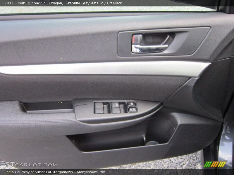 Graphite Gray Metallic / Off Black 2011 Subaru Outback 2.5i Wagon