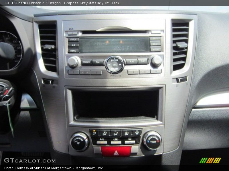Graphite Gray Metallic / Off Black 2011 Subaru Outback 2.5i Wagon
