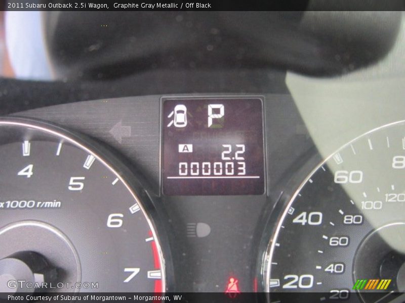 Graphite Gray Metallic / Off Black 2011 Subaru Outback 2.5i Wagon