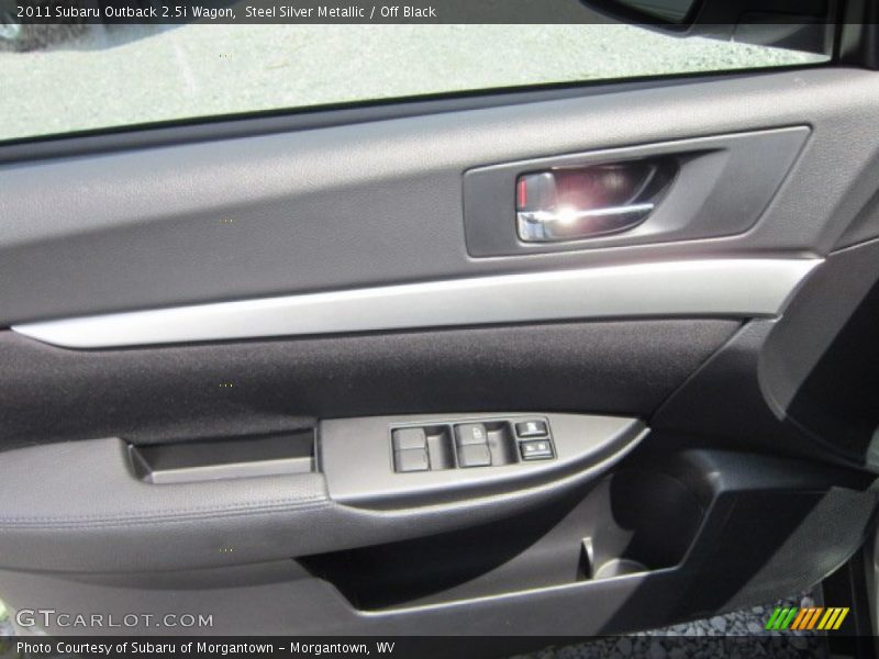 Steel Silver Metallic / Off Black 2011 Subaru Outback 2.5i Wagon