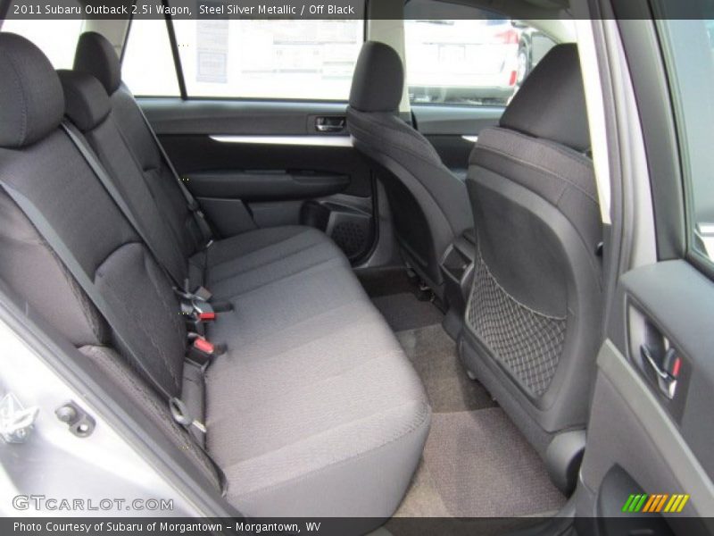 Steel Silver Metallic / Off Black 2011 Subaru Outback 2.5i Wagon