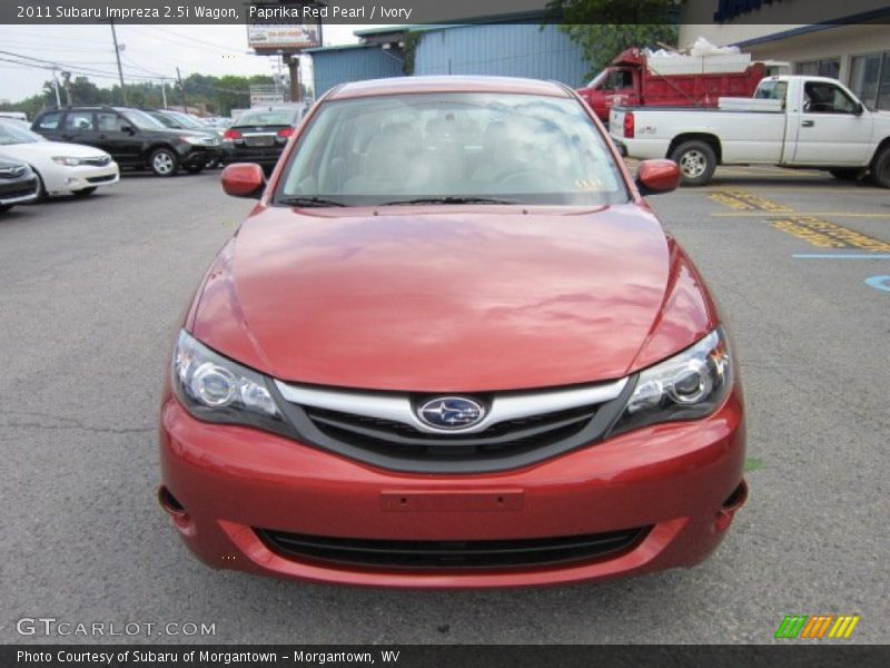 Paprika Red Pearl / Ivory 2011 Subaru Impreza 2.5i Wagon