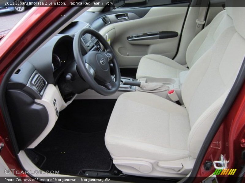 Paprika Red Pearl / Ivory 2011 Subaru Impreza 2.5i Wagon