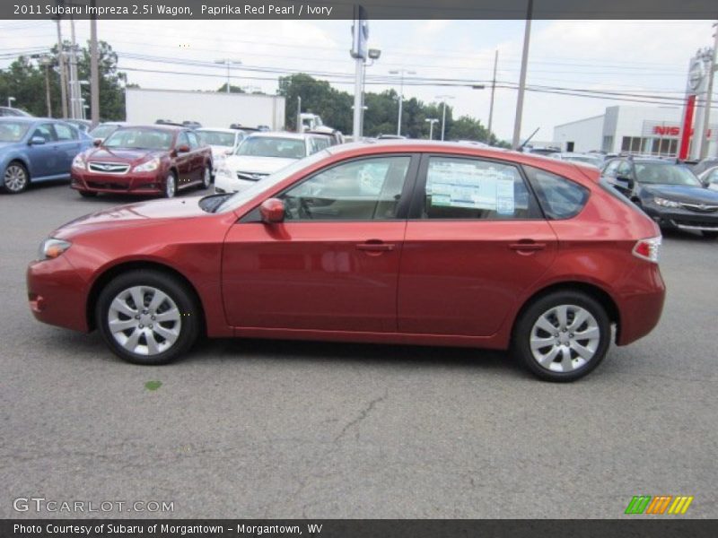 Paprika Red Pearl / Ivory 2011 Subaru Impreza 2.5i Wagon