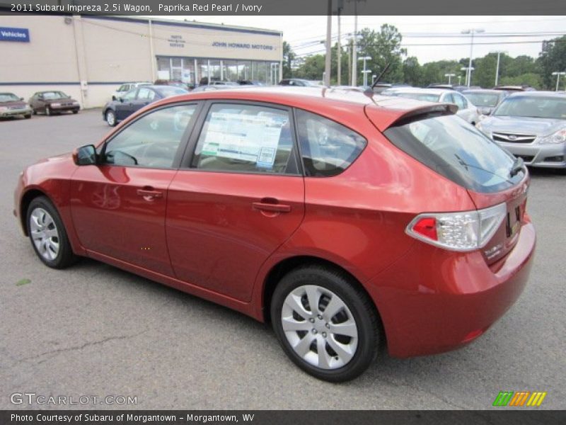 Paprika Red Pearl / Ivory 2011 Subaru Impreza 2.5i Wagon