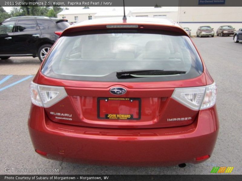 Paprika Red Pearl / Ivory 2011 Subaru Impreza 2.5i Wagon