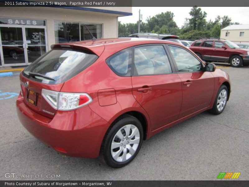 Paprika Red Pearl / Ivory 2011 Subaru Impreza 2.5i Wagon