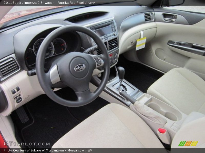  2011 Impreza 2.5i Wagon Ivory Interior
