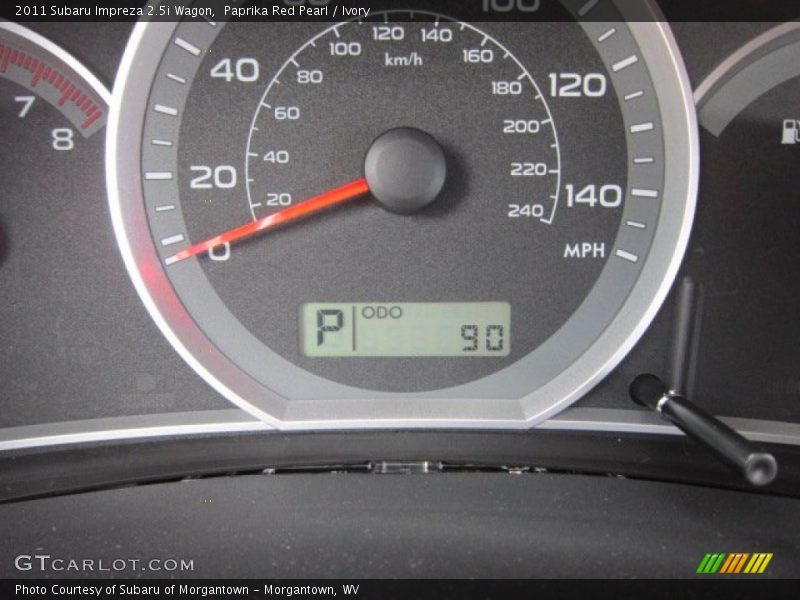 Paprika Red Pearl / Ivory 2011 Subaru Impreza 2.5i Wagon