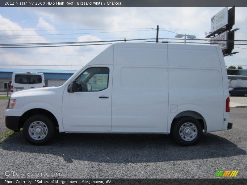 Blizzard White / Charcoal 2012 Nissan NV 2500 HD S High Roof