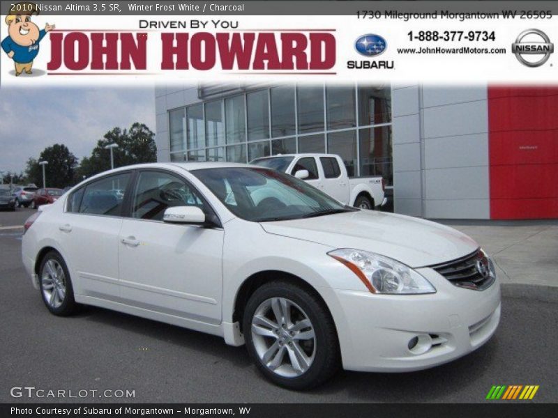 Winter Frost White / Charcoal 2010 Nissan Altima 3.5 SR
