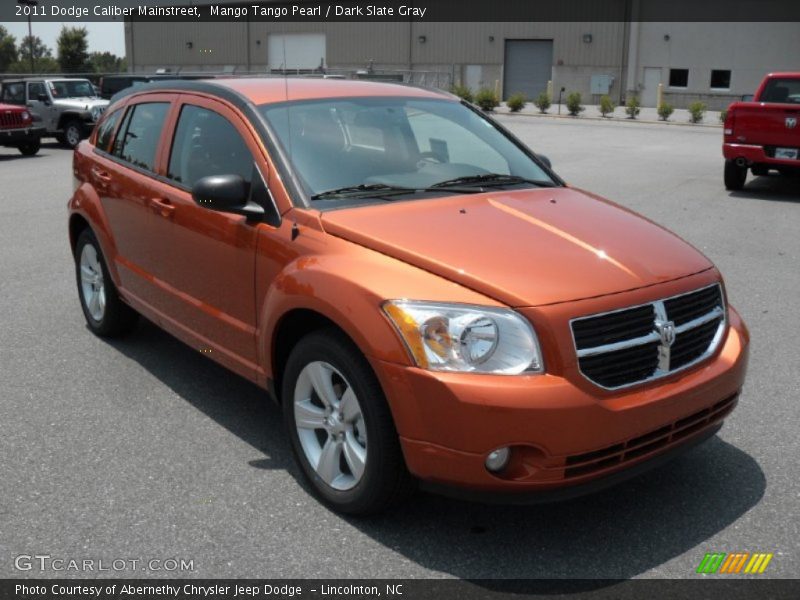 Mango Tango Pearl / Dark Slate Gray 2011 Dodge Caliber Mainstreet