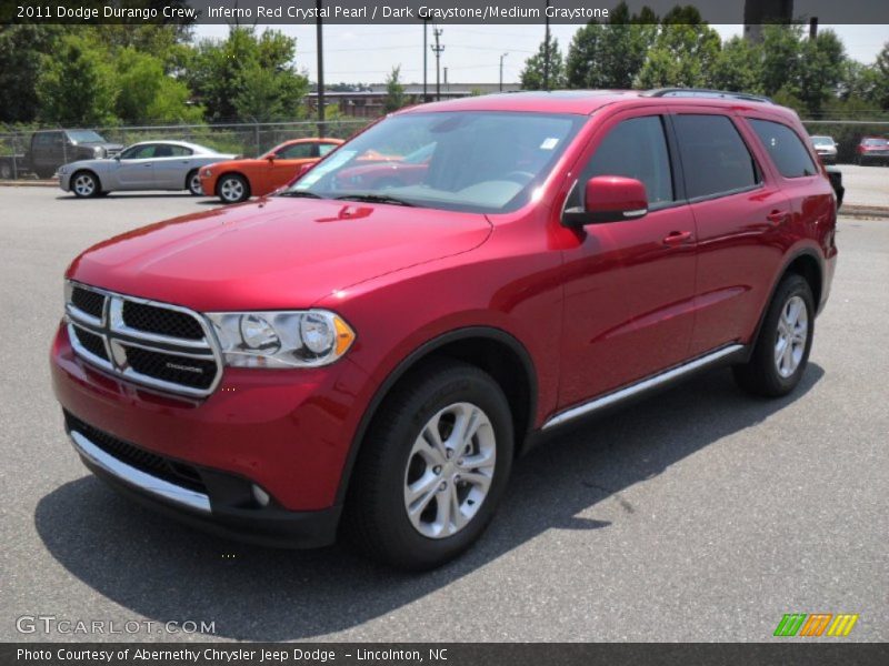 Inferno Red Crystal Pearl / Dark Graystone/Medium Graystone 2011 Dodge Durango Crew