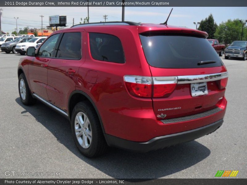 Inferno Red Crystal Pearl / Dark Graystone/Medium Graystone 2011 Dodge Durango Crew