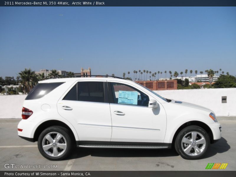 Arctic White / Black 2011 Mercedes-Benz ML 350 4Matic