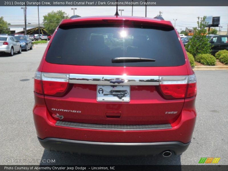 Inferno Red Crystal Pearl / Dark Graystone/Medium Graystone 2011 Dodge Durango Crew