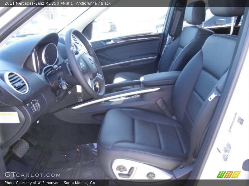 Arctic White / Black 2011 Mercedes-Benz ML 350 4Matic