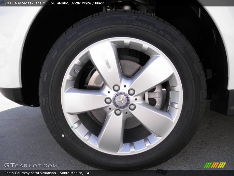 Arctic White / Black 2011 Mercedes-Benz ML 350 4Matic