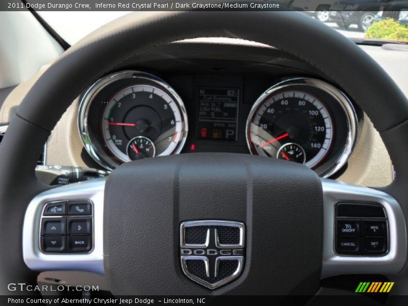 Inferno Red Crystal Pearl / Dark Graystone/Medium Graystone 2011 Dodge Durango Crew