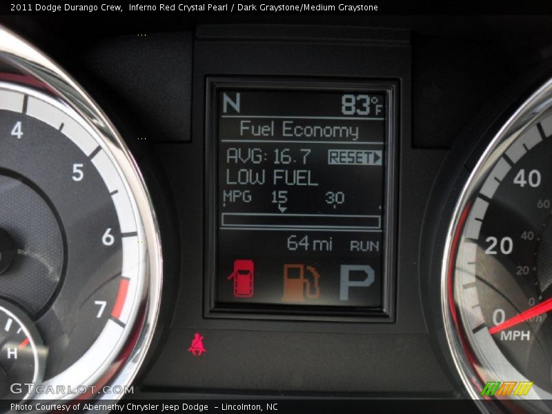 Inferno Red Crystal Pearl / Dark Graystone/Medium Graystone 2011 Dodge Durango Crew