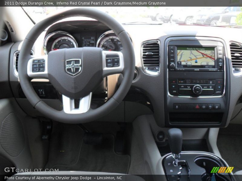 Inferno Red Crystal Pearl / Dark Graystone/Medium Graystone 2011 Dodge Durango Crew