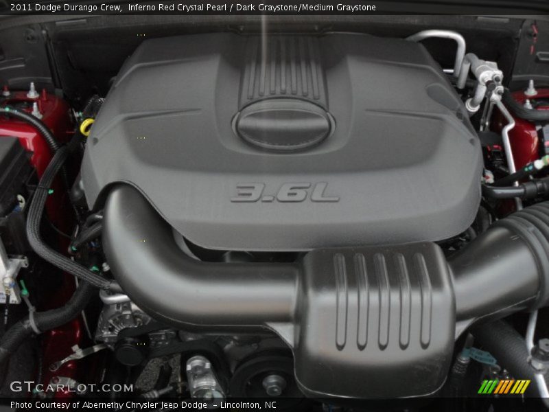 Inferno Red Crystal Pearl / Dark Graystone/Medium Graystone 2011 Dodge Durango Crew
