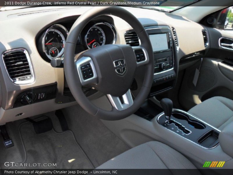 Inferno Red Crystal Pearl / Dark Graystone/Medium Graystone 2011 Dodge Durango Crew