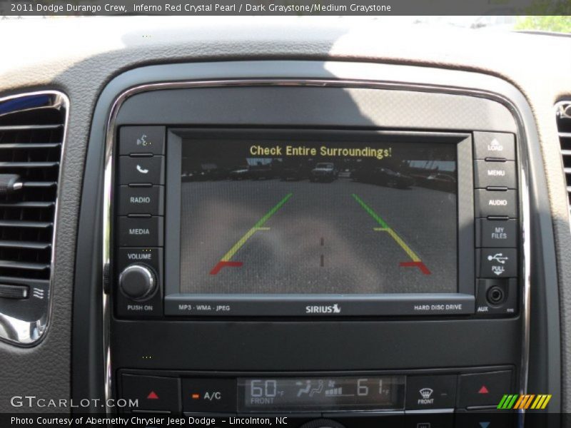 Inferno Red Crystal Pearl / Dark Graystone/Medium Graystone 2011 Dodge Durango Crew
