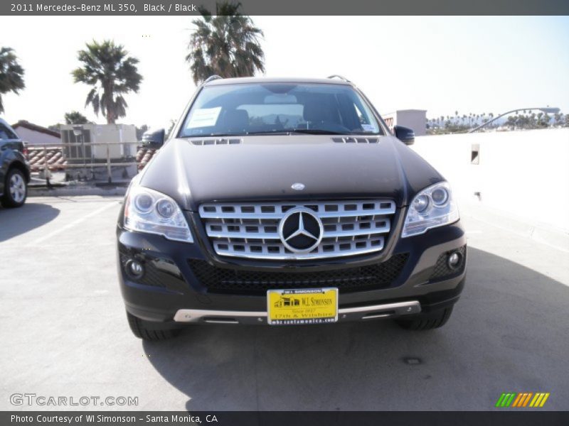 Black / Black 2011 Mercedes-Benz ML 350