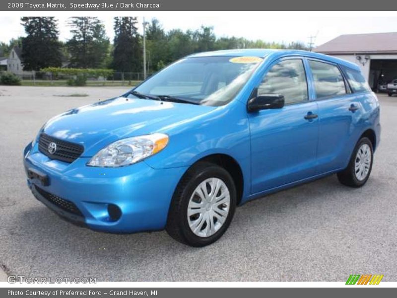 Speedway Blue / Dark Charcoal 2008 Toyota Matrix