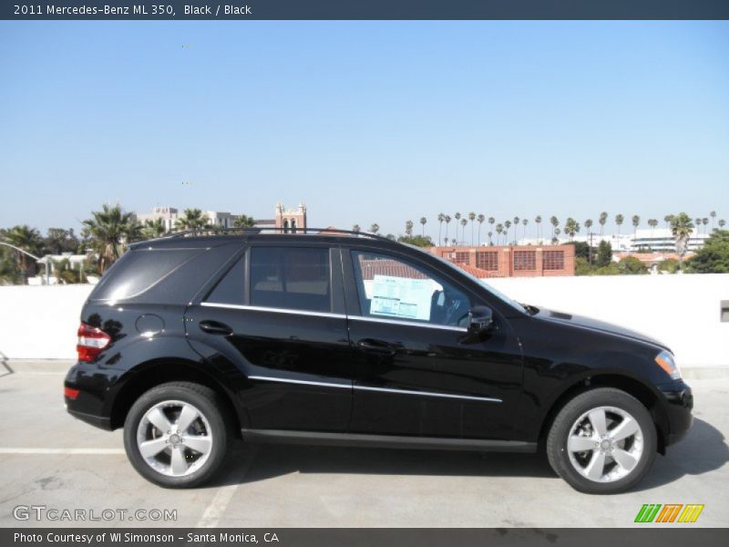 Black / Black 2011 Mercedes-Benz ML 350